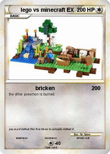 Pokemon lego vs minecraft EX