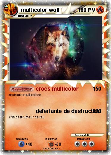 Pokemon multicolor wolf
