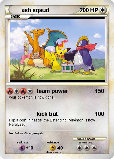 Pokemon ash sqaud