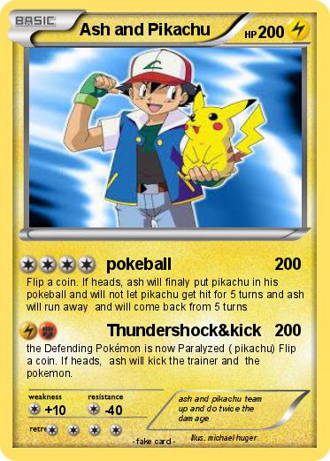 Pokemon Ash and Pikachu