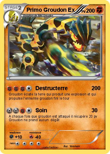 Pokemon Primo Groudon Ex
