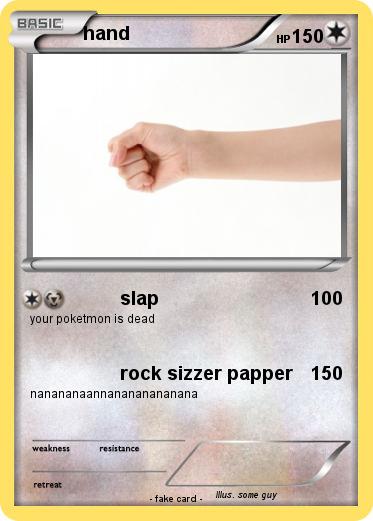 Pokemon hand