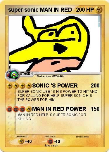 Pokemon super sonic MAN IN RED