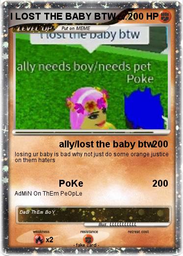 Pokemon I LOST THE BABY BTW