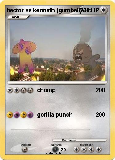 Pokemon hector vs kenneth (gumball)