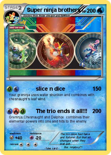 Pokemon Super ninja brothers