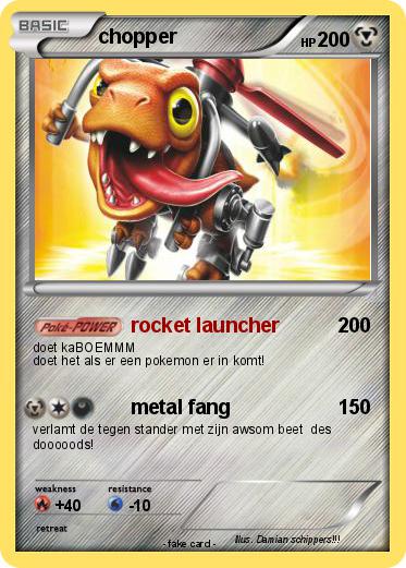 Pokemon chopper