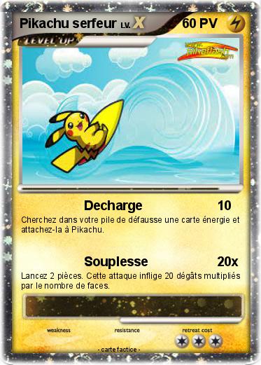Pokemon Pikachu serfeur