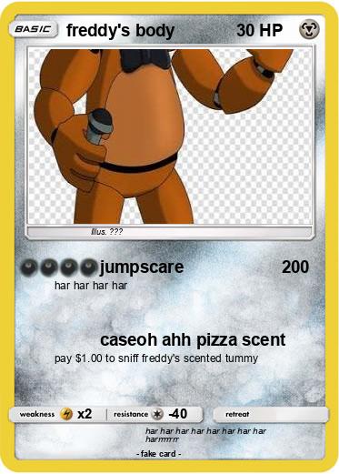 Pokemon freddy's body