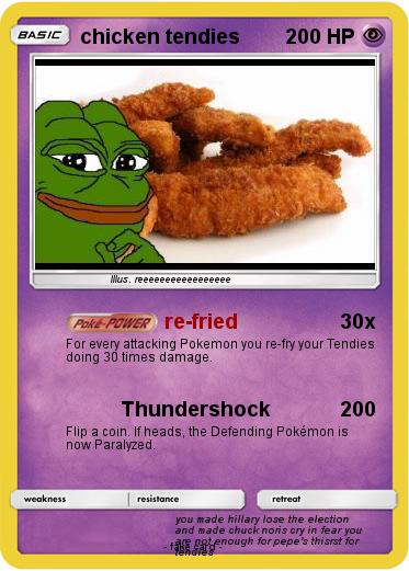 Pokemon chicken tendies