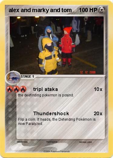 Pokemon alex and marky and tom