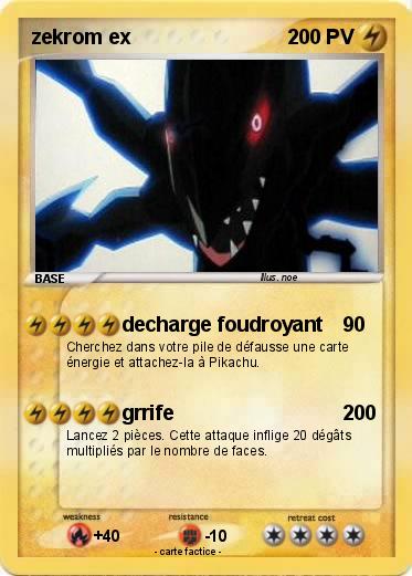 Pokemon zekrom ex