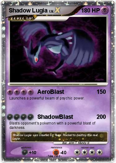 Pokemon Shadow Lugia