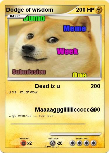Pokemon Dodge of wisdom