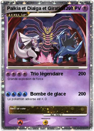 Pokemon Palkia et Dialga et Giratina