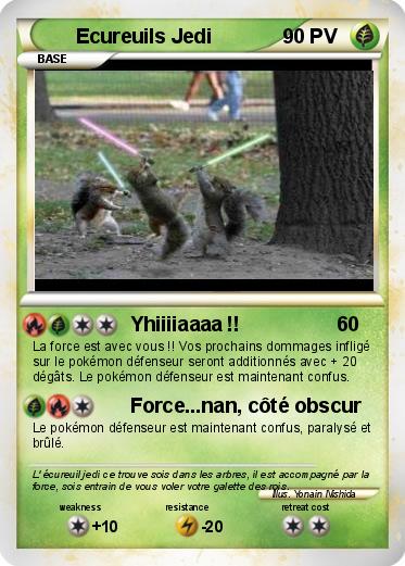 Pokemon Ecureuils Jedi
