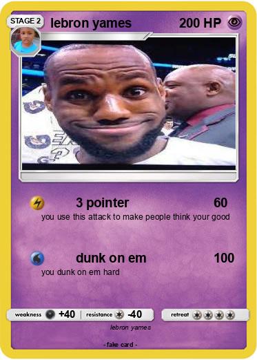 Pokemon lebron yames