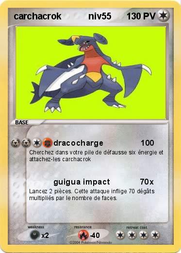 Pokemon carchacrok           niv55