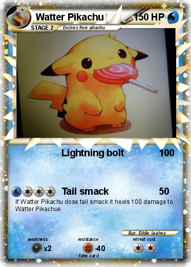 Pokemon Watter Pikachu