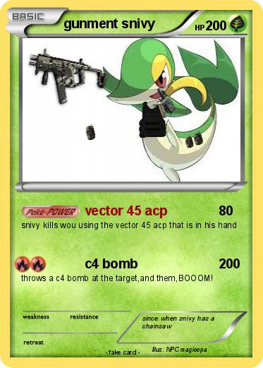Pokemon gunment snivy
