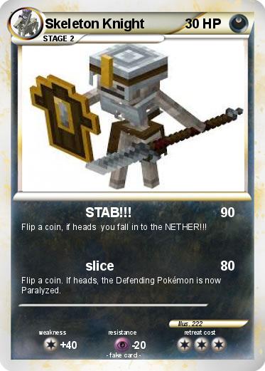 Pokemon Skeleton Knight