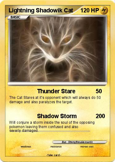 Pokemon Lightning Shadowik Cat