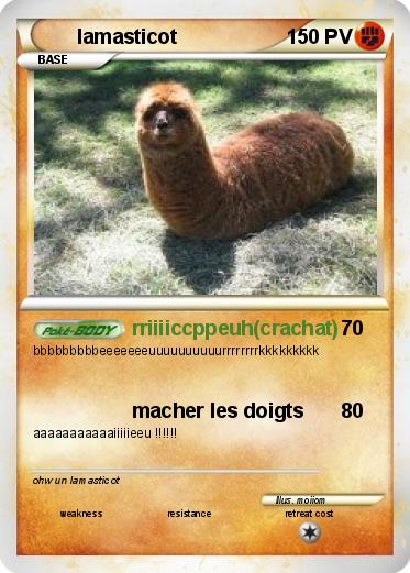 Pokemon lamasticot