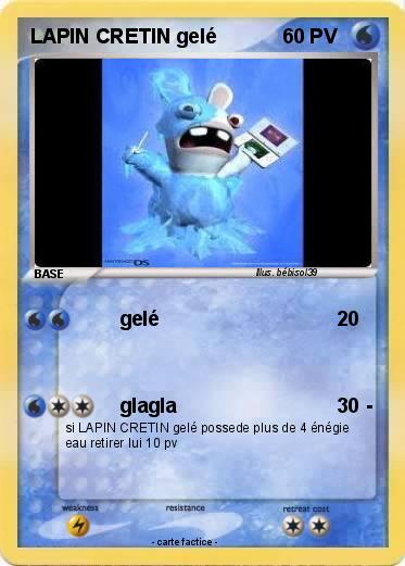 Pokemon LAPIN CRETIN gelé