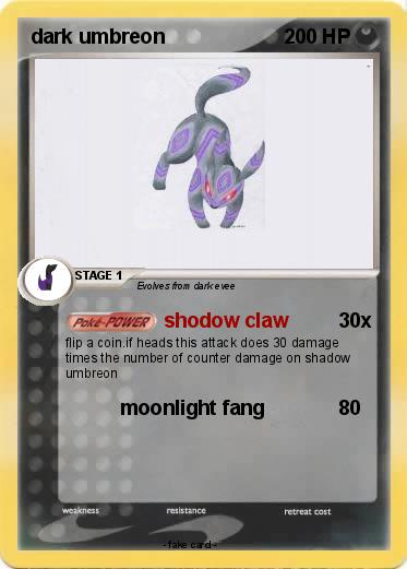 Pokemon dark umbreon