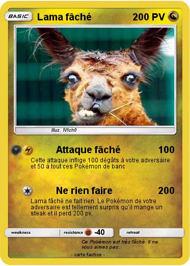 Pokemon Lama fâché