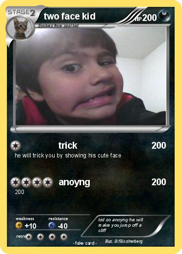 Pokemon two face kid