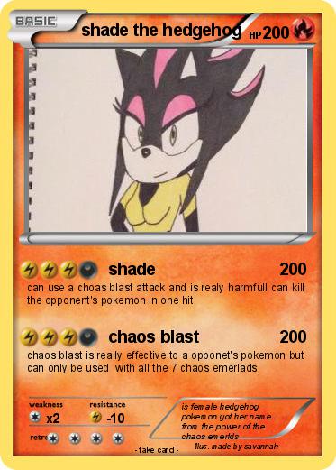 Pokemon shade the hedgehog