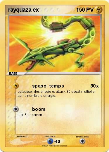 Pokemon rayquaza ex