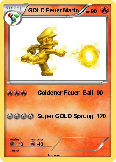 Pokemon GOLD Feuer Mario