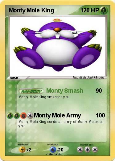 Pokemon Monty Mole King