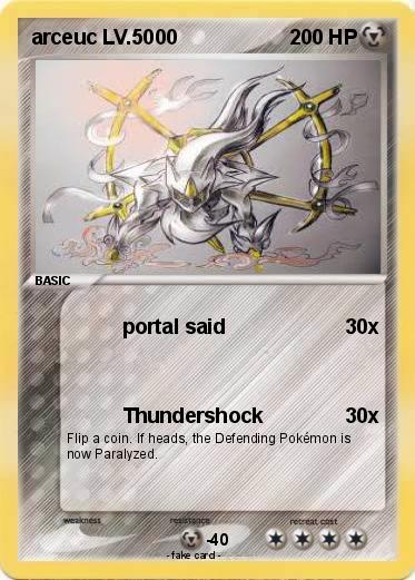 Pokemon arceuc LV.5000
