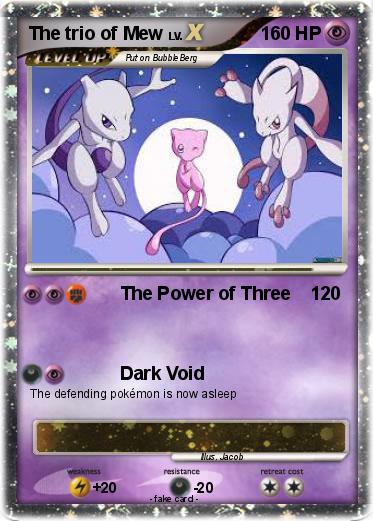 Pokemon The trio of Mew