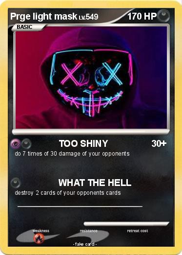 Pokemon Prge light mask