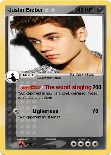 Pokemon Justin Bieber