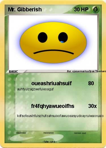 Pokemon Mr. Gibberish
