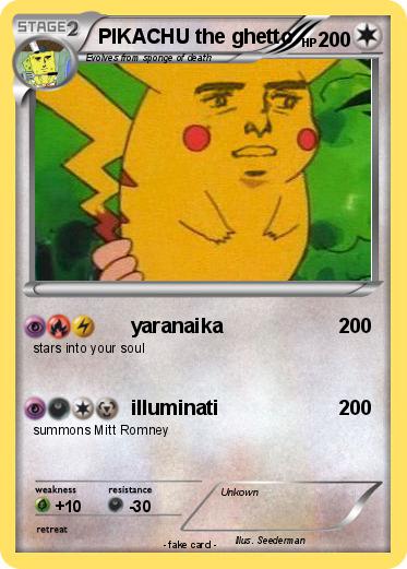 Pokemon PIKACHU the ghetto