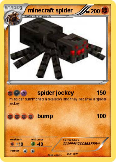Pokemon minecraft spider