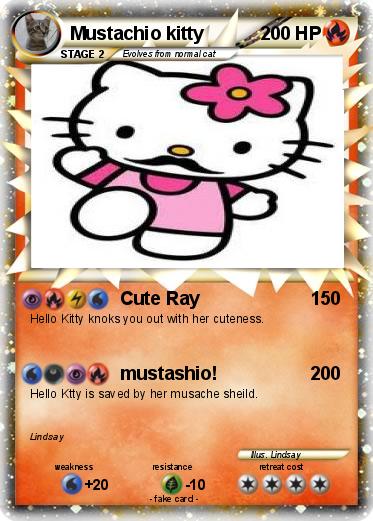 Pokemon Mustachio kitty