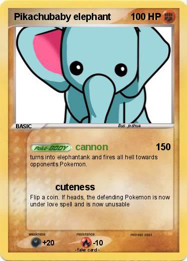 Pokemon Pikachubaby elephant