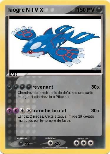 Pokemon kiogre N I V X
