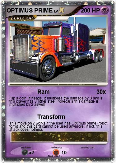 Pokemon OPTIMUS PRIME