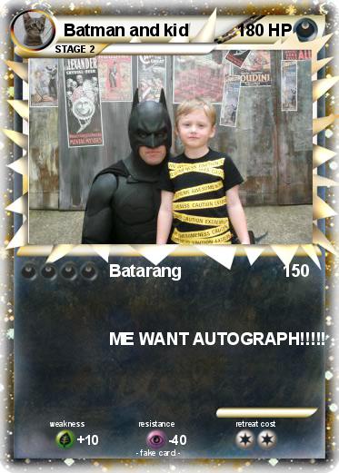 Pokemon Batman and kid