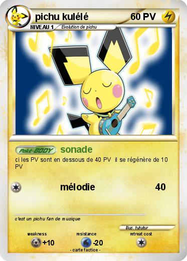 Pokemon pichu kulélé