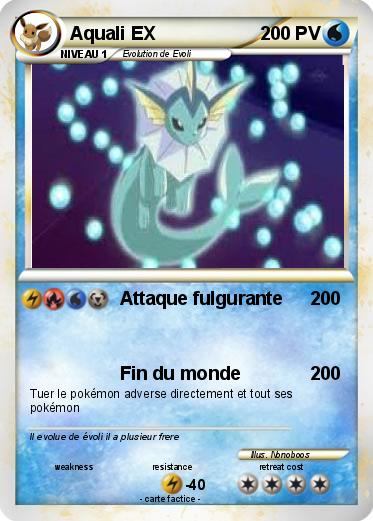 Pokemon Aquali EX