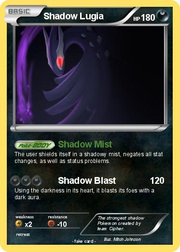 Pokemon Shadow Lugia
